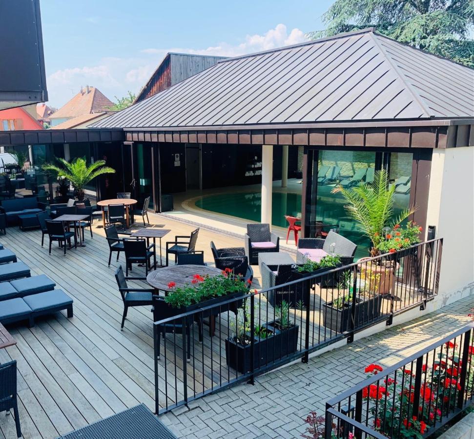 Hotel Au Nid De Cigognes Ostheim Esterno foto