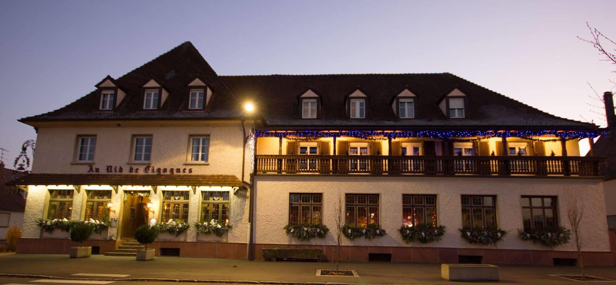 Hotel Au Nid De Cigognes Ostheim Esterno foto
